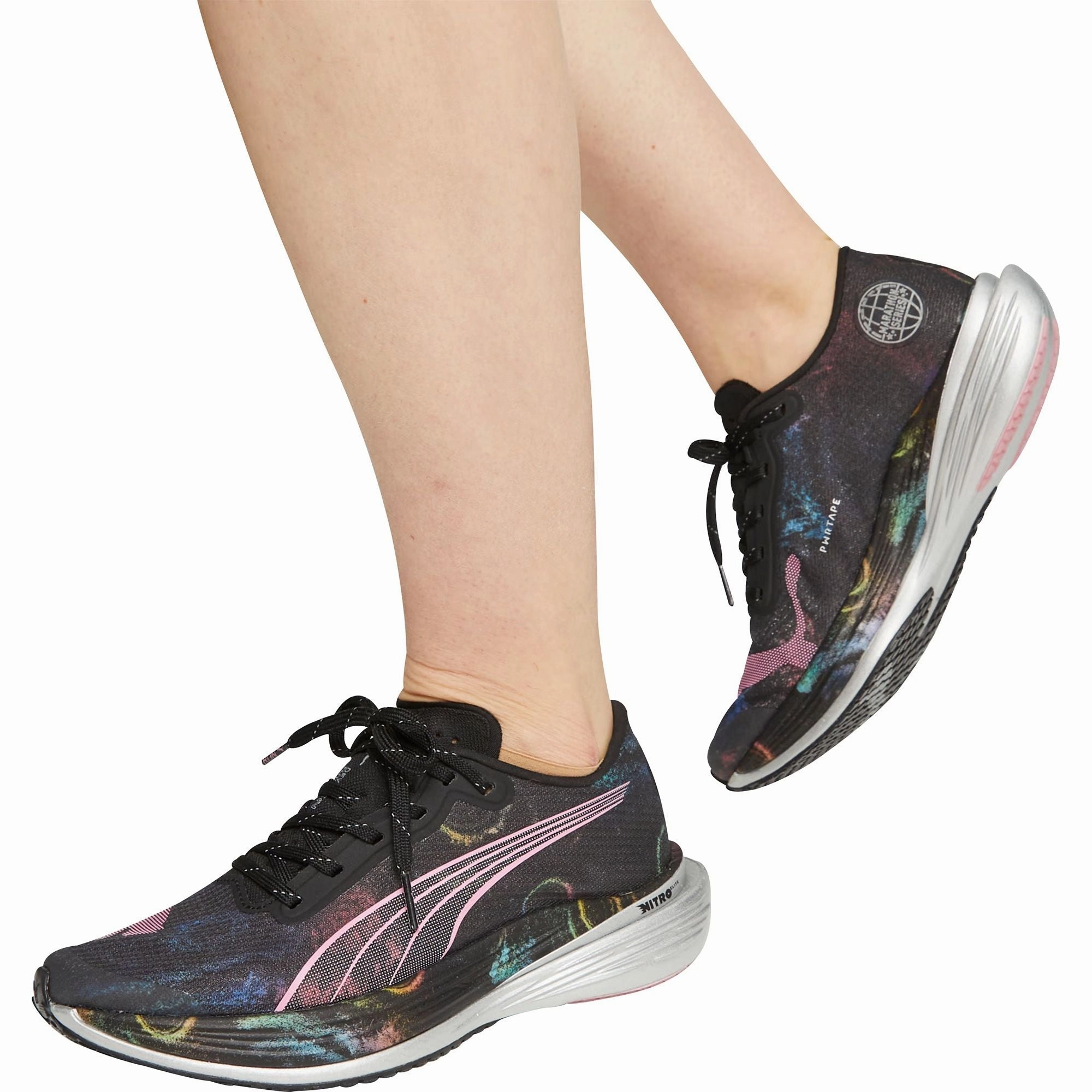 Puma Deviate Nitro Elite 2 Womens Running Shoes - Black Bold Sneakers