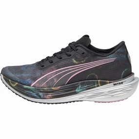 Puma Deviate Nitro Elite 2 Womens Running Shoes - Black Puma athletic shoes for urban lifestyle