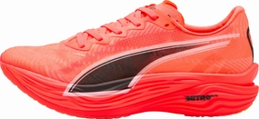 Puma Deviate Nitro Elite 3 Mens Running Shoe - Red Puma sport shoes with bold branding