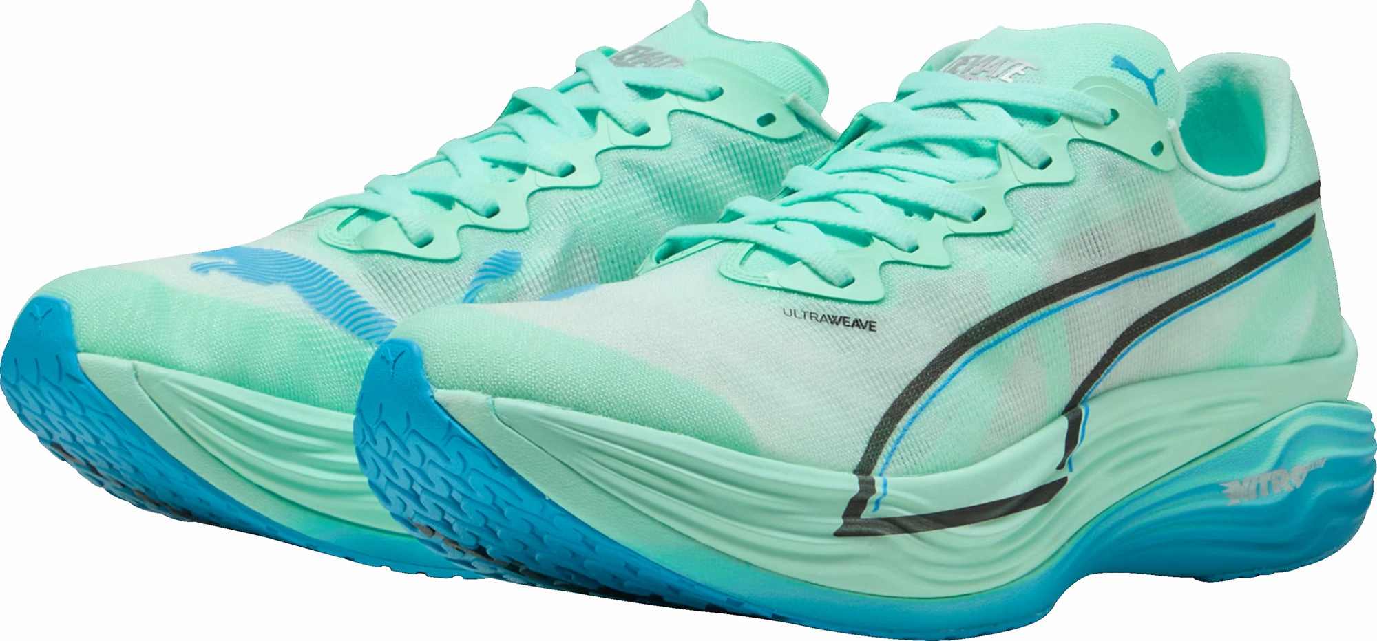 Puma Deviate Nitro Elite 3 Womens Running Shoes - Green Cozy Footwear
