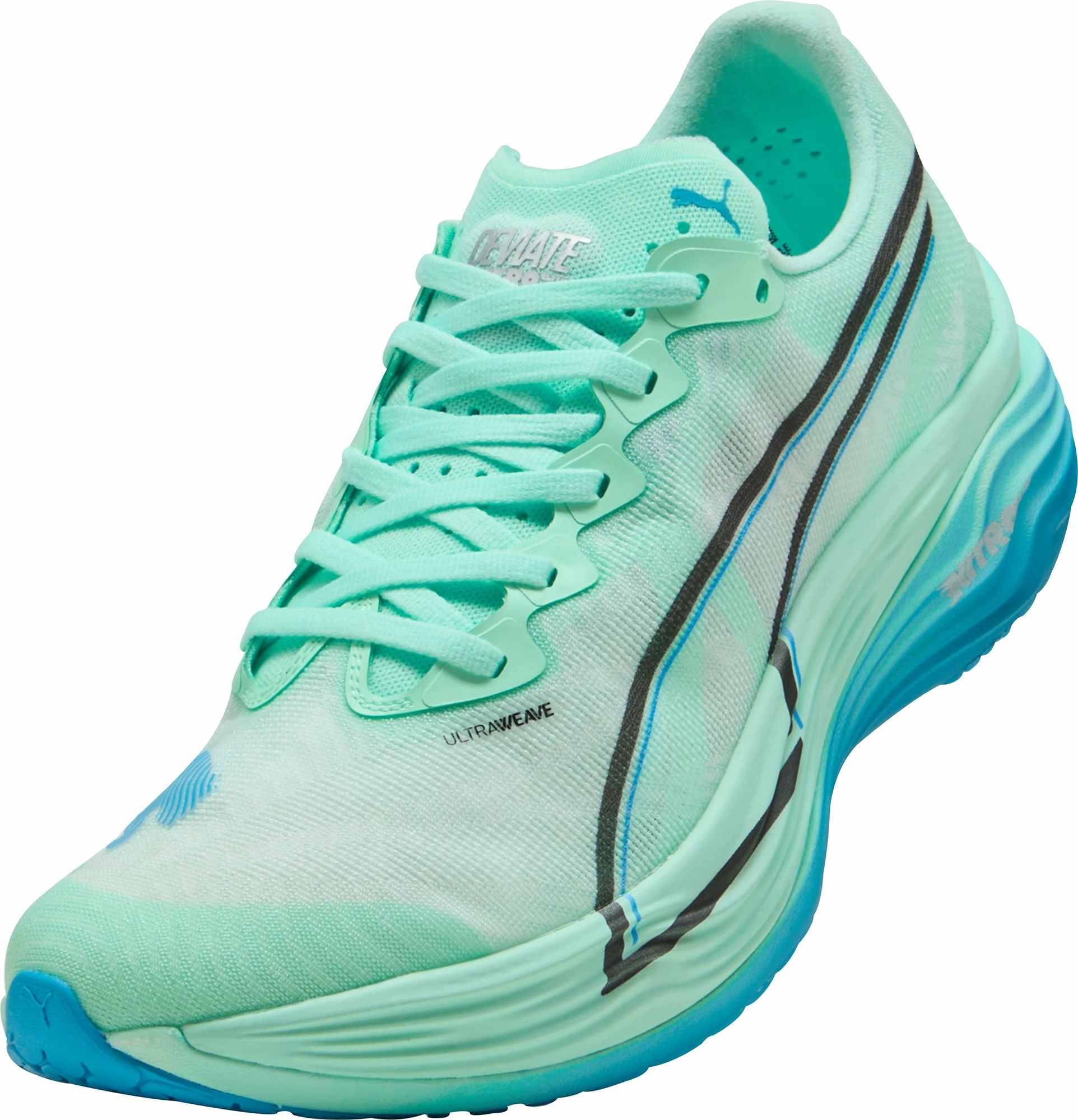 Puma Deviate Nitro Elite 3 Womens Running Shoes - Green Cozy Footwear