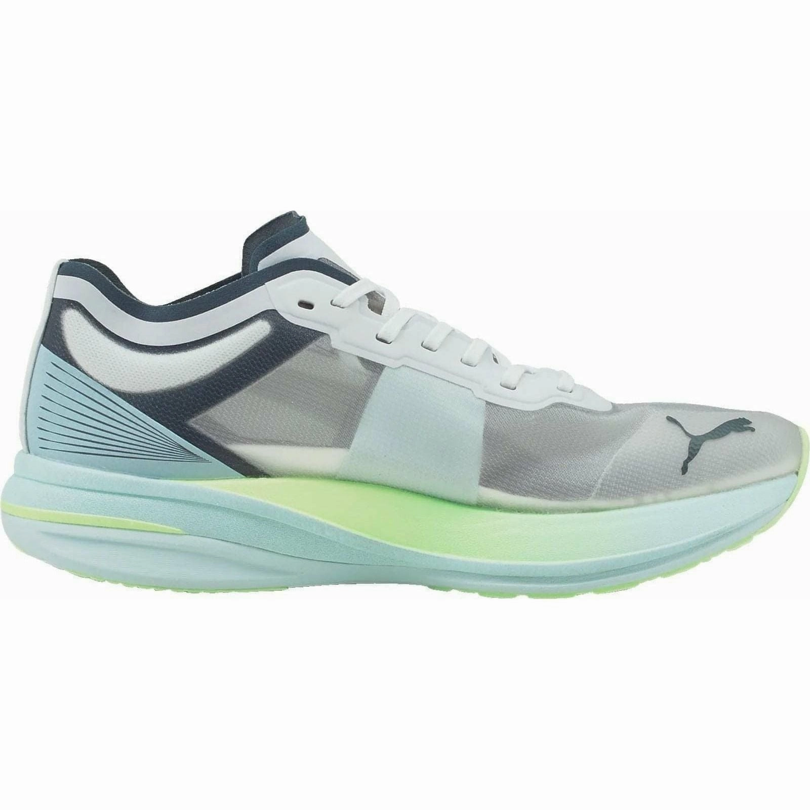 Puma Deviate Nitro Elite Racer Mens Running Shoes - White Bold Sneakers