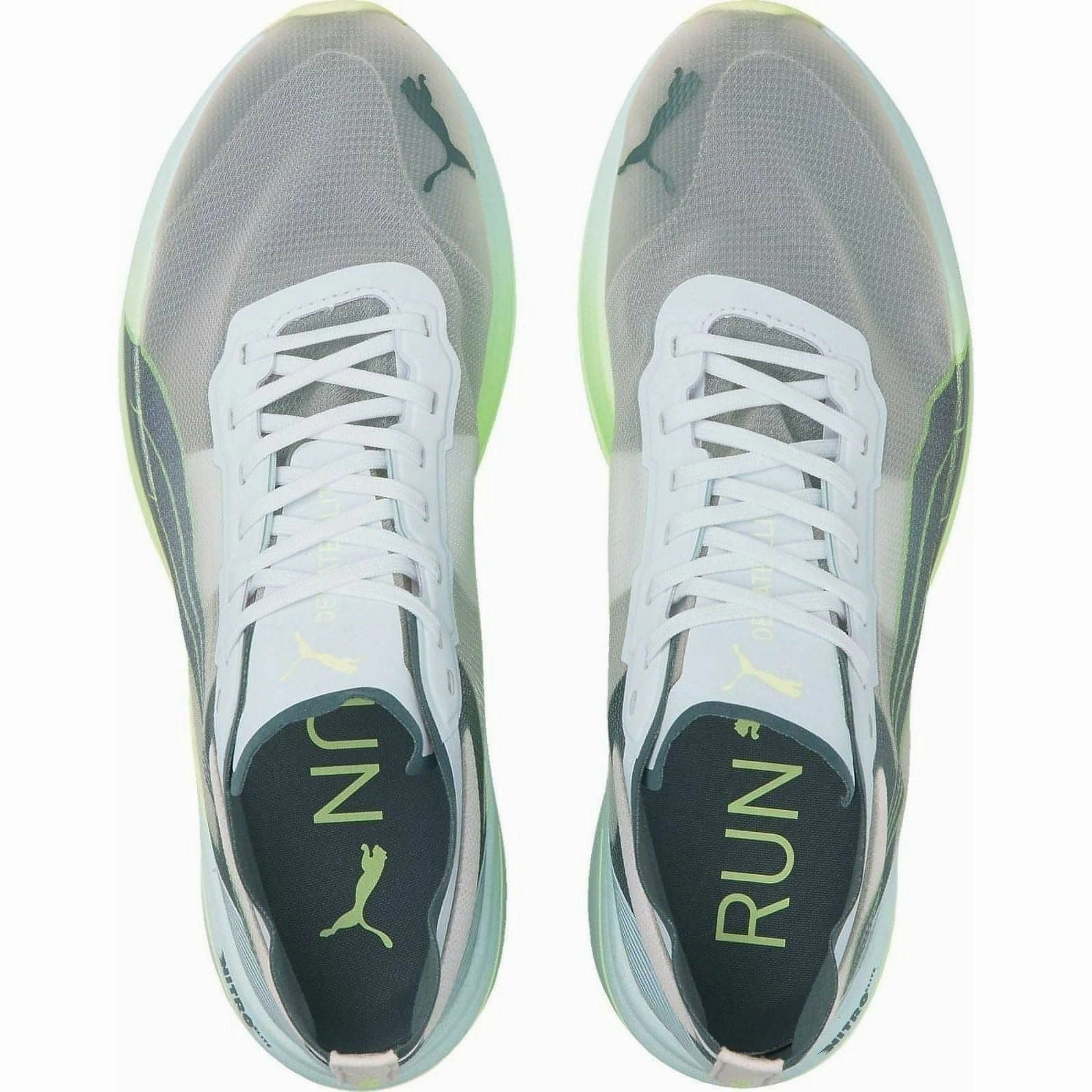 Puma Deviate Nitro Elite Racer Mens Running Shoes - White Bold Sneakers
