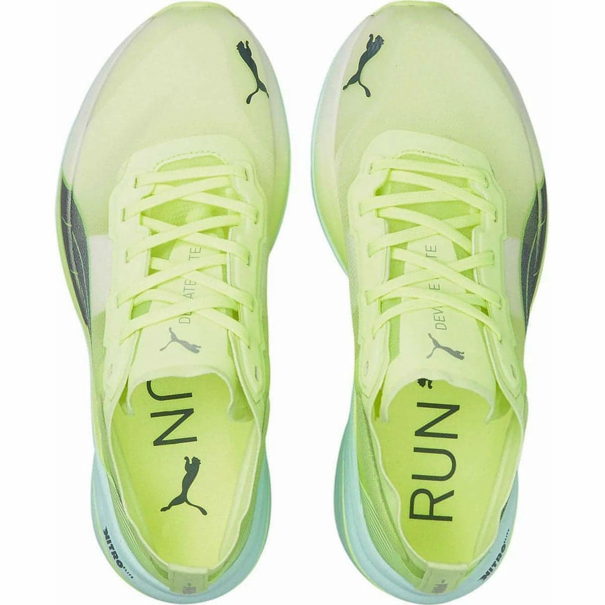 Puma Deviate Nitro Elite Racer Womens Running Shoes - Yellow Cozy Footwear
