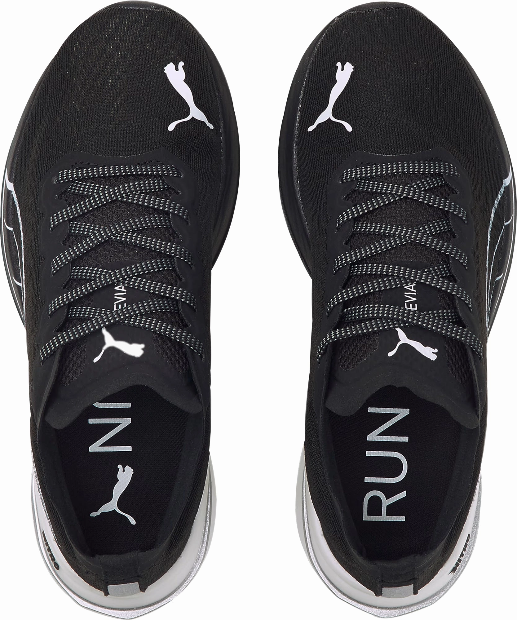 Puma Deviate Nitro Womens Running Shoes - Black Cozy Footwear