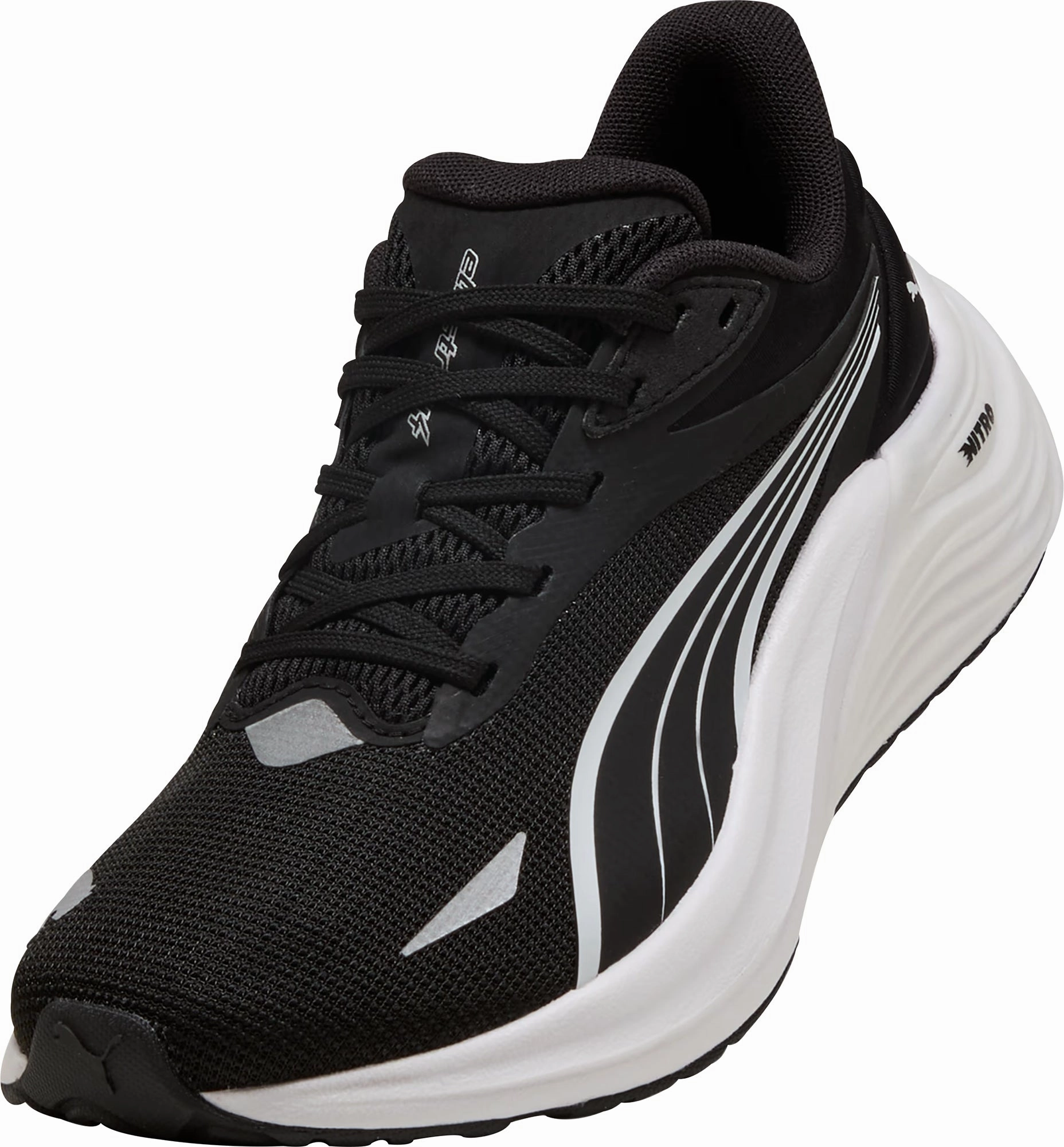 Puma Electrify Nitro 4 Junior Running Shoes - Black Cozy Footwear