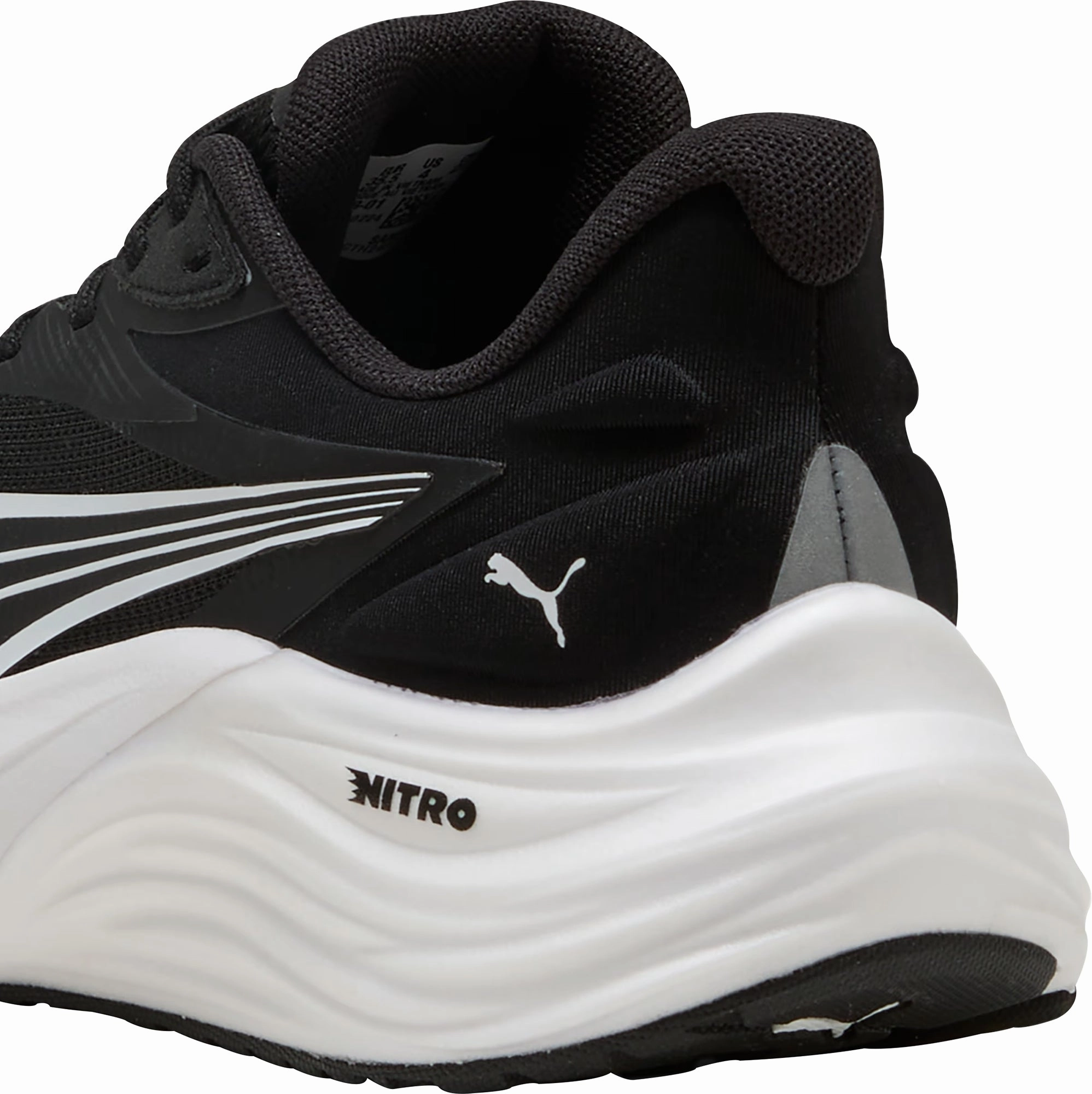 Puma Electrify Nitro 4 Junior Running Shoes - Black Cozy Footwear