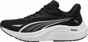 Puma Electrify Nitro 4 Junior Running Shoes - Black Puma sport shoes with bold branding