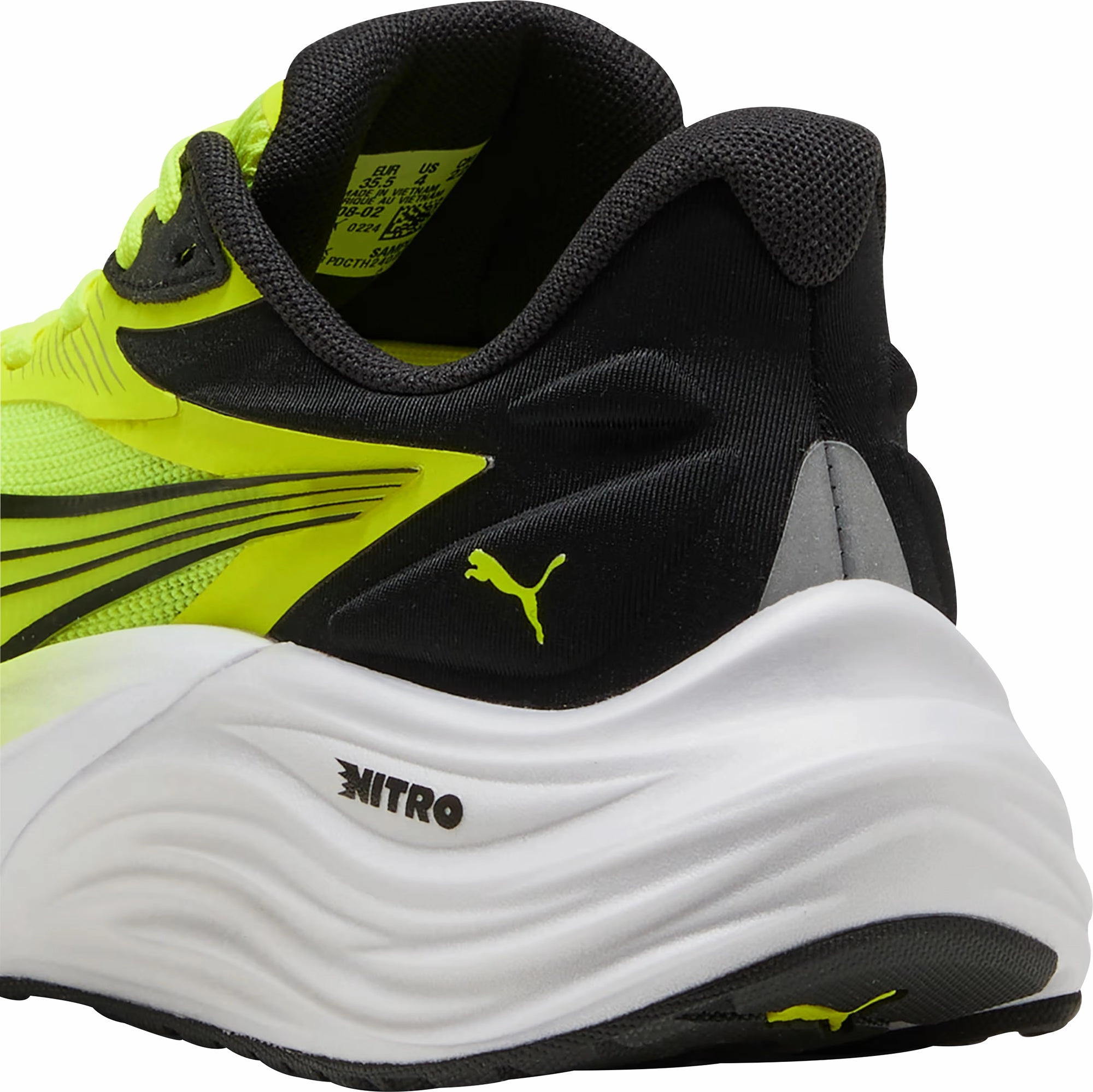 Puma Electrify Nitro 4 Junior Running Shoes - Yellow Cozy Footwear