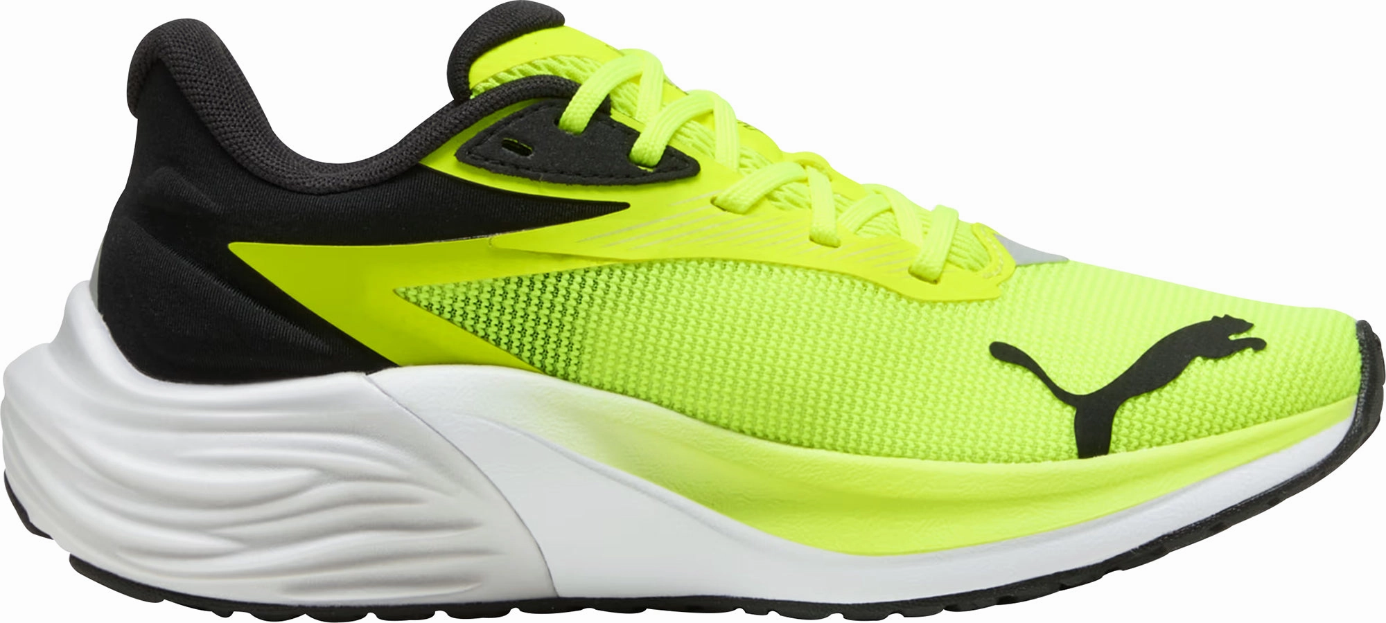 Puma Electrify Nitro 4 Junior Running Shoes - Yellow Cozy Footwear