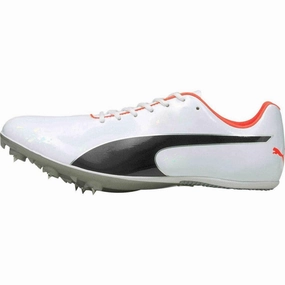 Puma evoSpeed Sprint 10 Running Spikes - White Puma athletic shoes for urban lifestyle