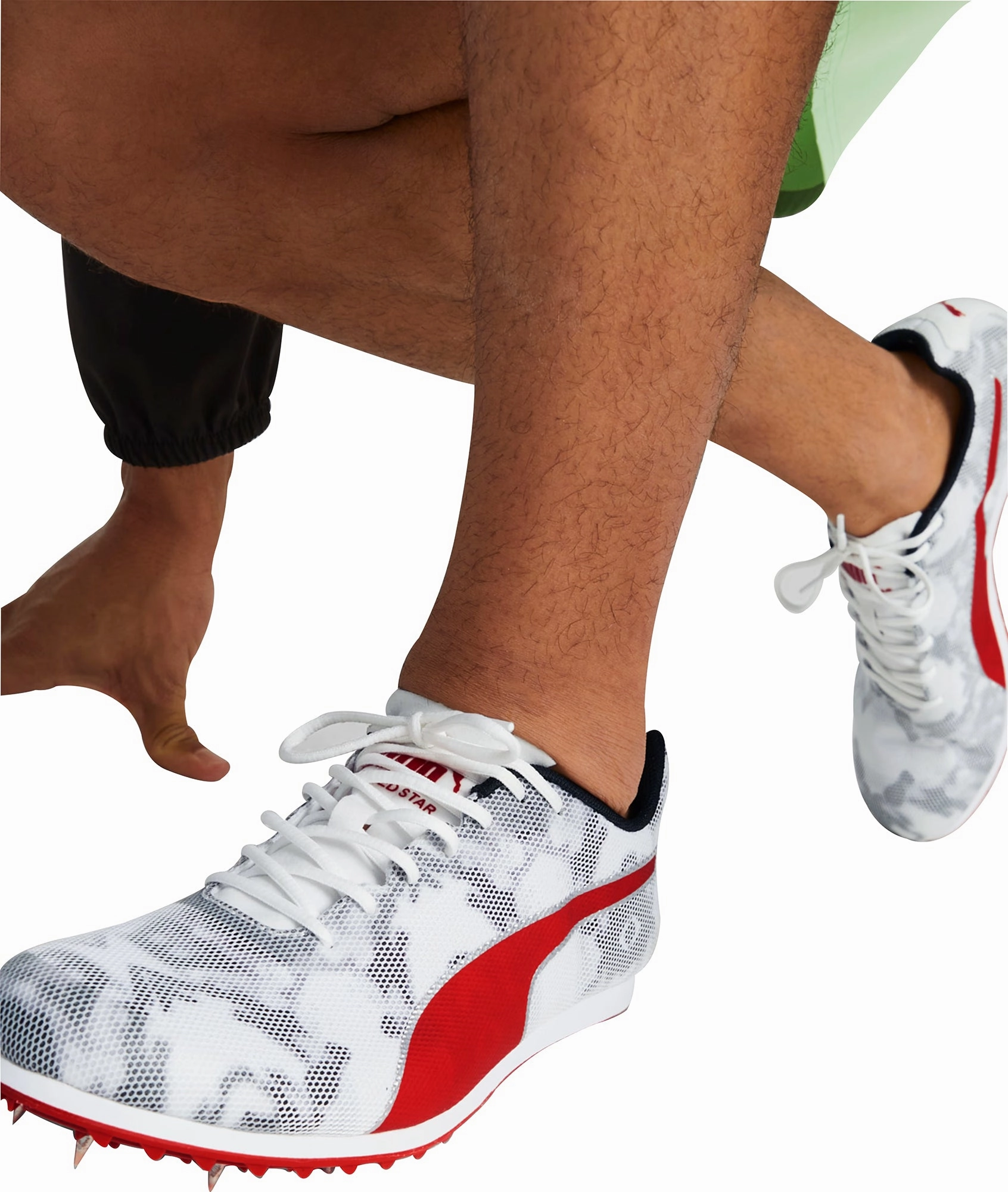 Puma evoSpeed Star 8 Running Spikes - White Bold Sneakers