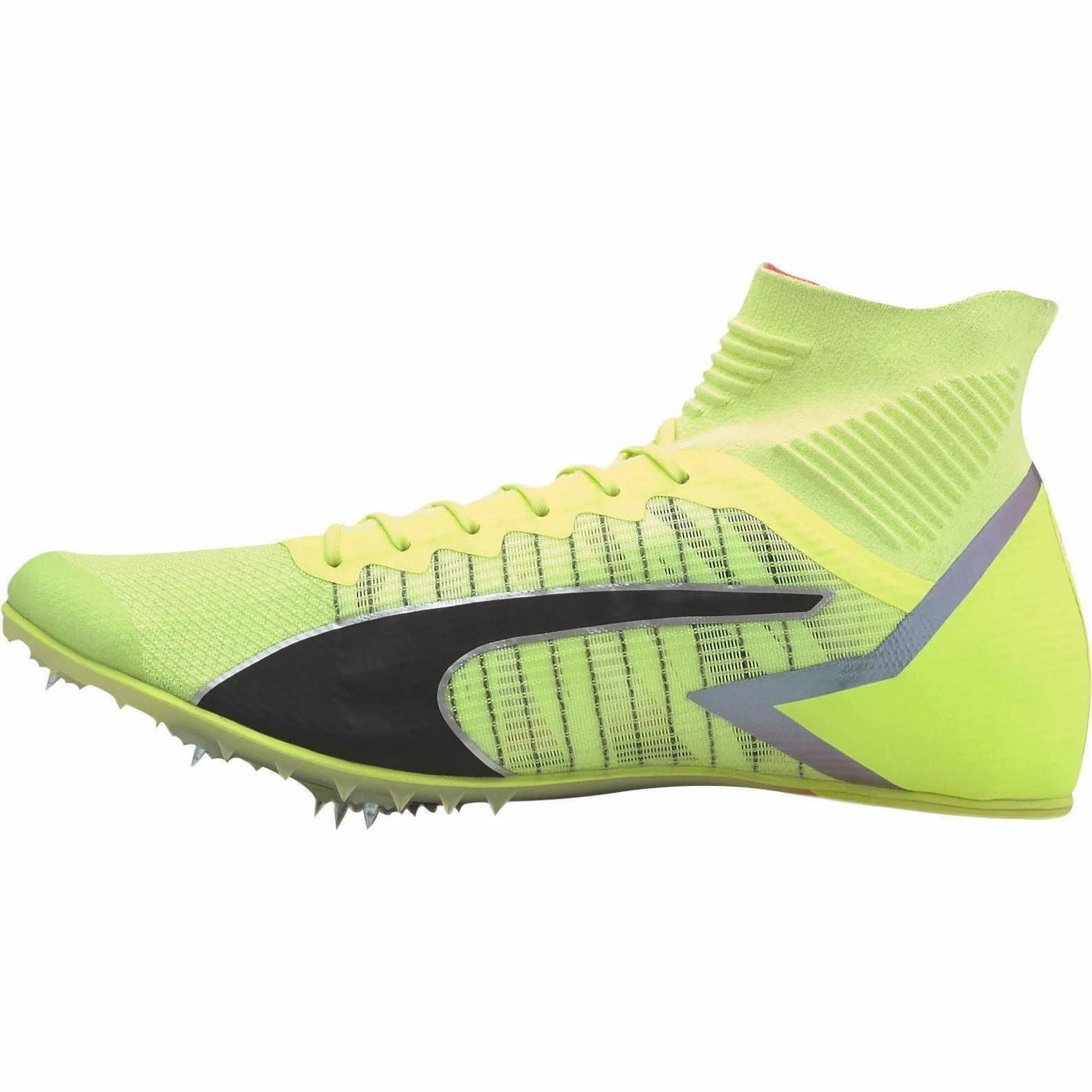 Puma evoSPEED Tokyo Future Mid Running Spikes - Yellow Puma athletic shoes for urban lifestyle