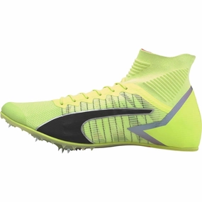 Puma evoSPEED Tokyo Future Mid Running Spikes - Yellow Puma athletic shoes for urban lifestyle