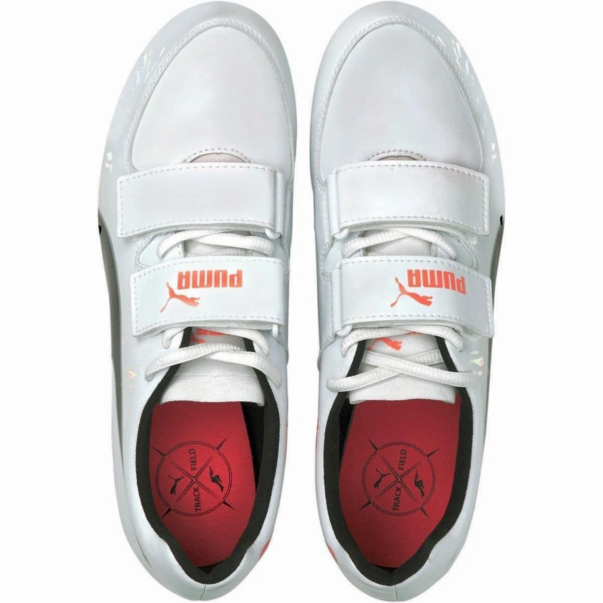 Puma evoSpeed Triple Jump - Pole Vault Field Event Spikes - White Cozy Footwear