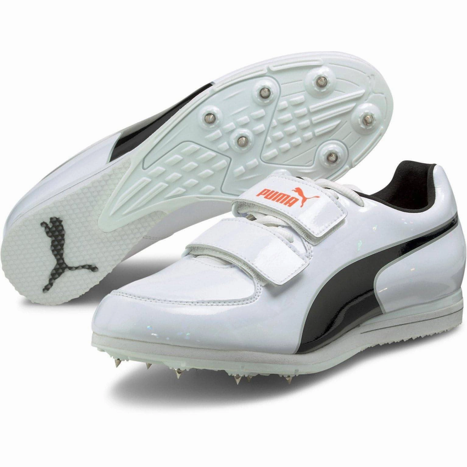 Puma evoSpeed Triple Jump - Pole Vault Field Event Spikes - White Cozy Footwear