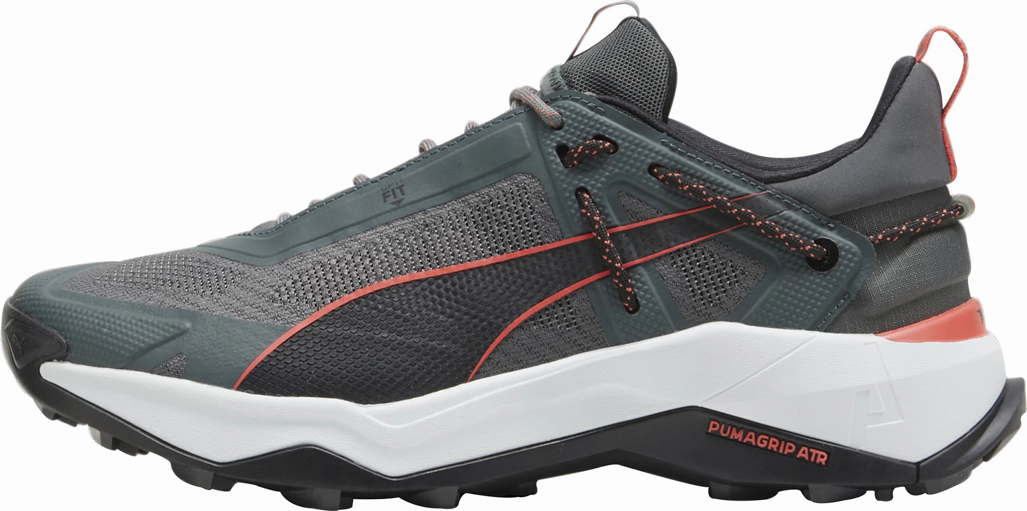 Puma Explore Nitro Mens Walking Shoes - Grey Puma sport shoes with bold branding