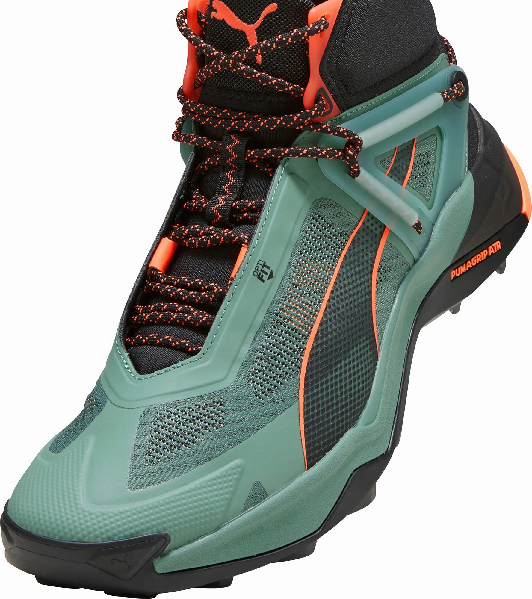 Puma Explore Nitro Mid Mens Walking Boots - Green Bold Sneakers