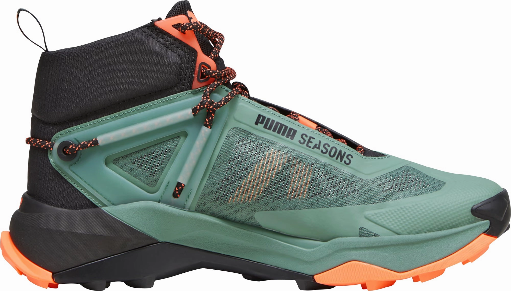 Puma Explore Nitro Mid Mens Walking Boots - Green Bold Sneakers