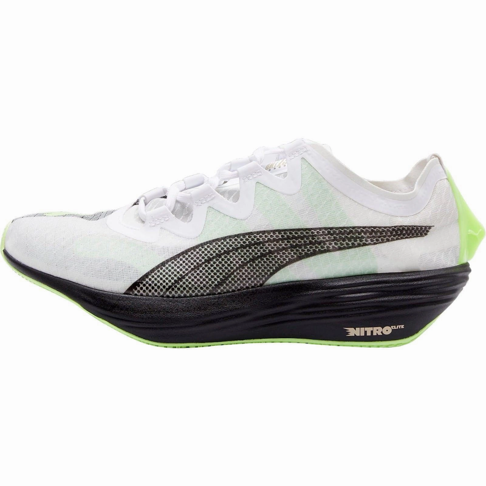 Puma Fast-FWD Nitro Elite Mens Running Shoes - White Puma sport shoes with bold branding