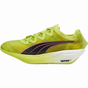 Puma Fast-FWD Nitro Elite Womens Running Shoes - Green Puma athletic shoes for urban lifestyle