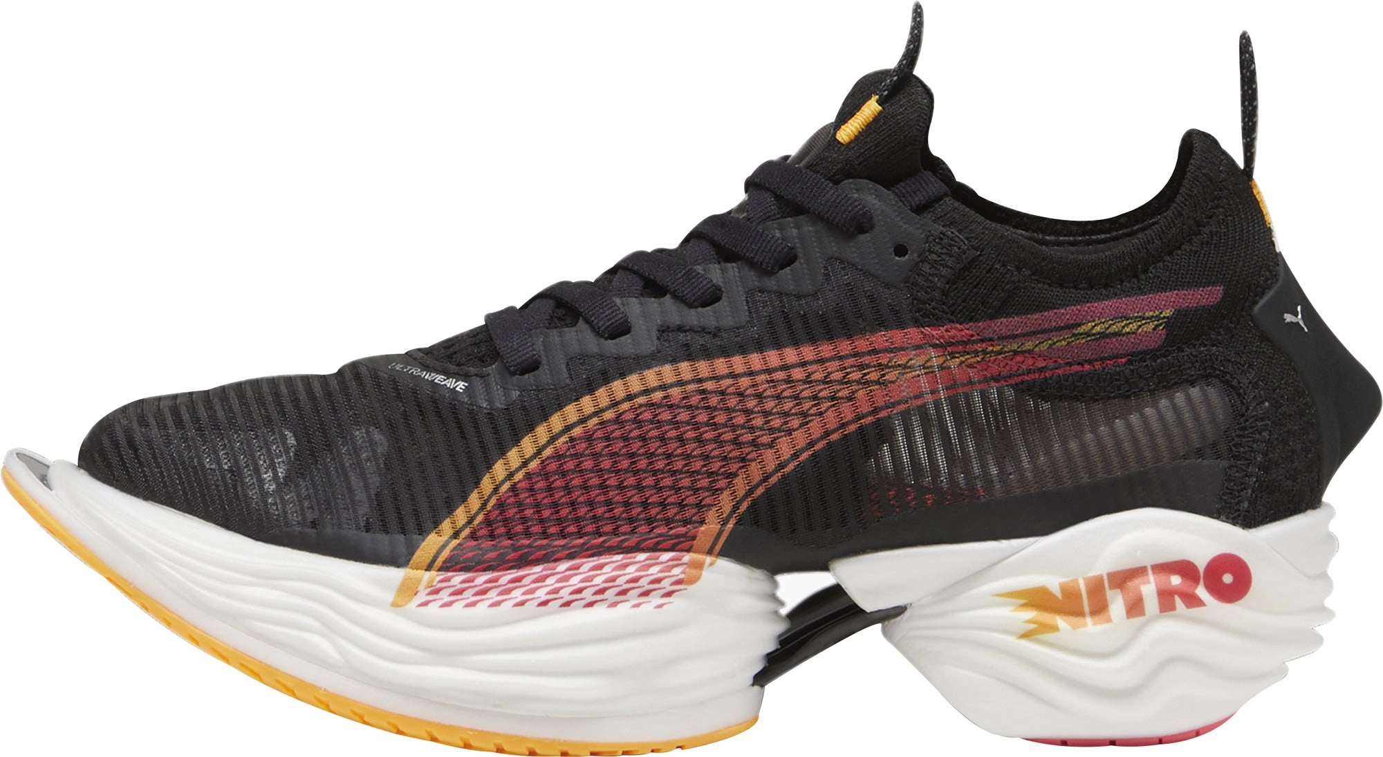Puma Fast-R Nitro Elite 2 Mens Running Shoes - Black Puma athletic shoes for urban lifestyle