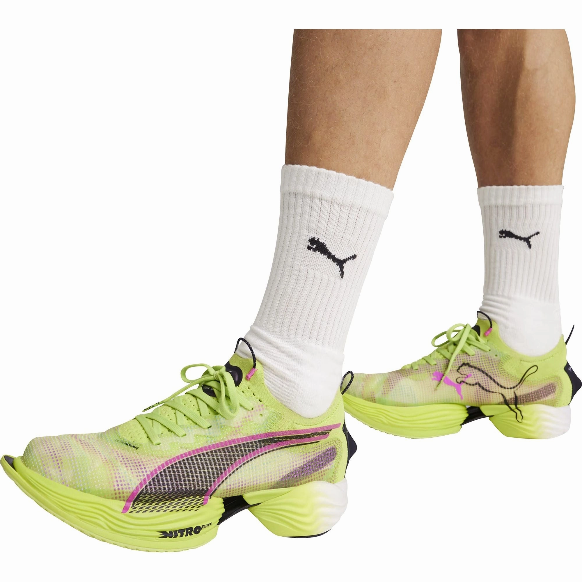 Puma Fast-R Nitro Elite 2 Mens Running Shoes - Green Cozy Footwear