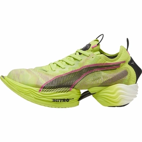 Puma Fast-R Nitro Elite 2 Mens Running Shoes - Green Puma sport shoes with bold branding
