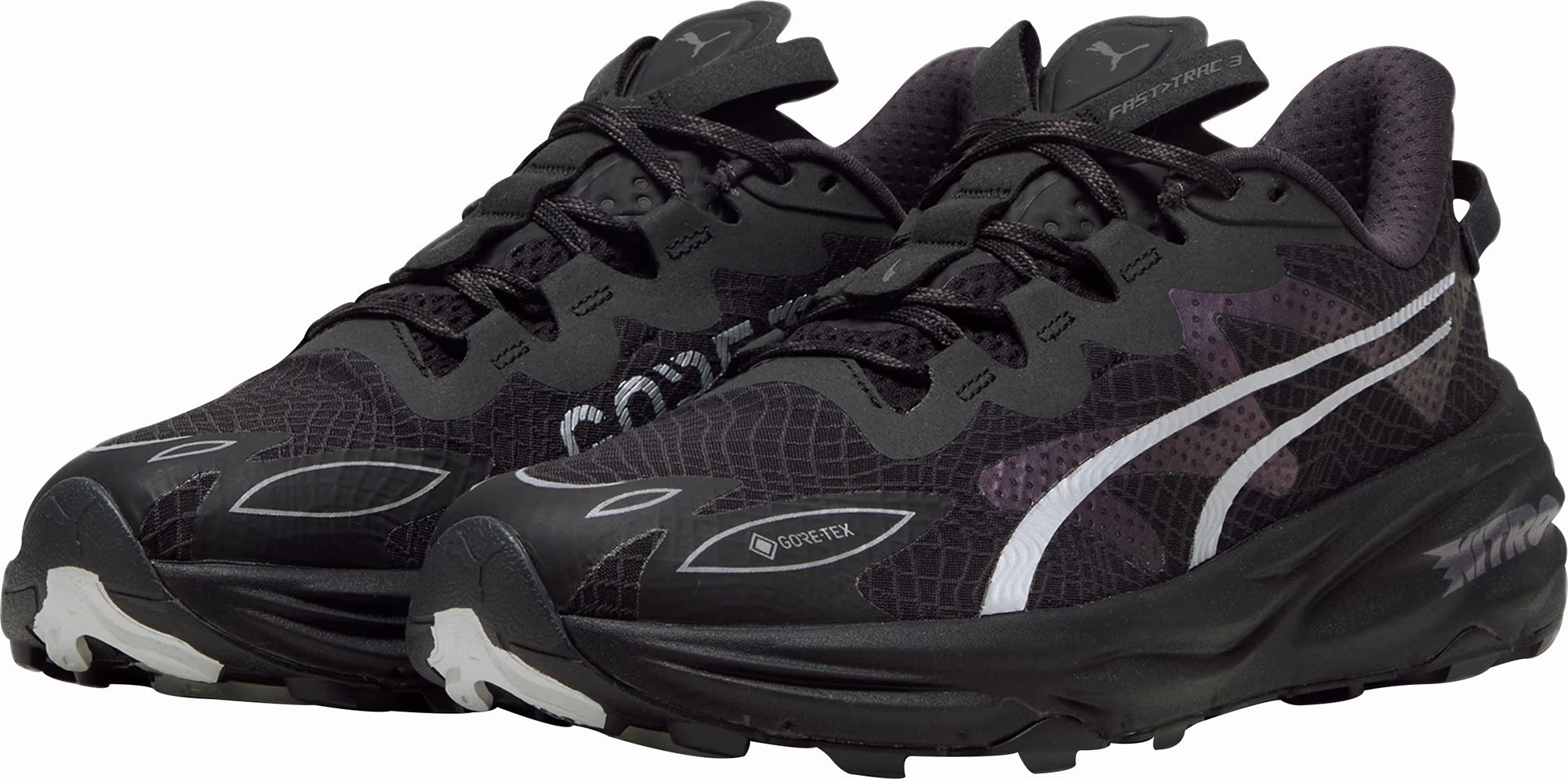 Puma Fast-Trac Nitro 3 GORE-TEX Mens Trail Running Shoes - Black Cozy Footwear
