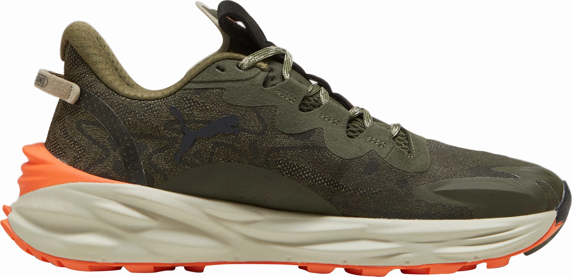 Puma Fast-Trac Nitro 3 Mens Trail Running Shoes - Green Cozy Footwear