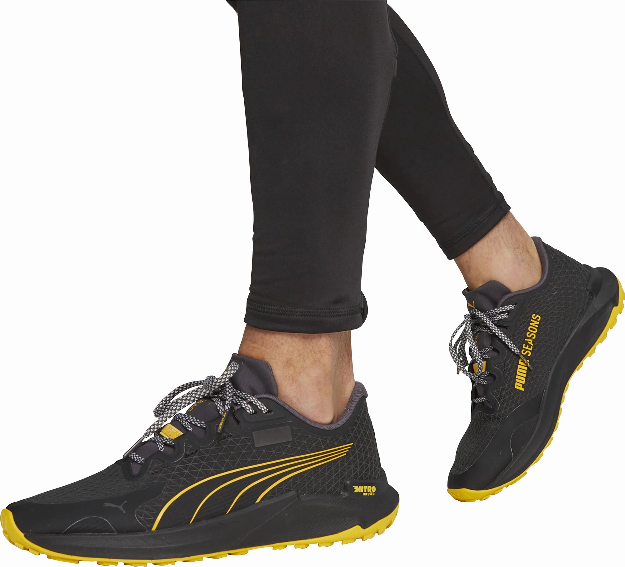 Puma Fast-Trac Nitro GORE-TEX Mens Trail Running Shoes - Black Bold Sneakers