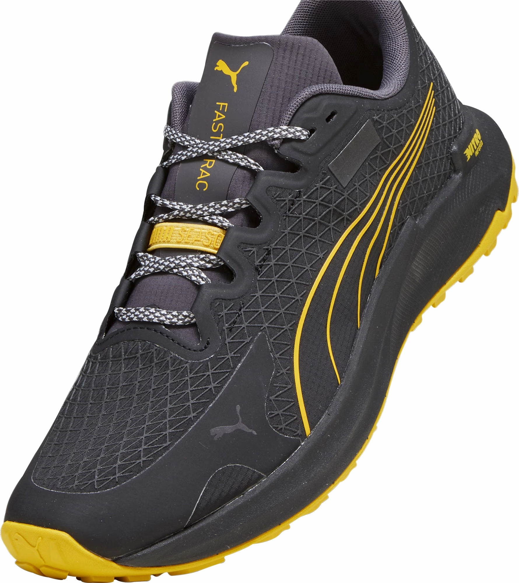 Puma Fast-Trac Nitro GORE-TEX Mens Trail Running Shoes - Black Bold Sneakers