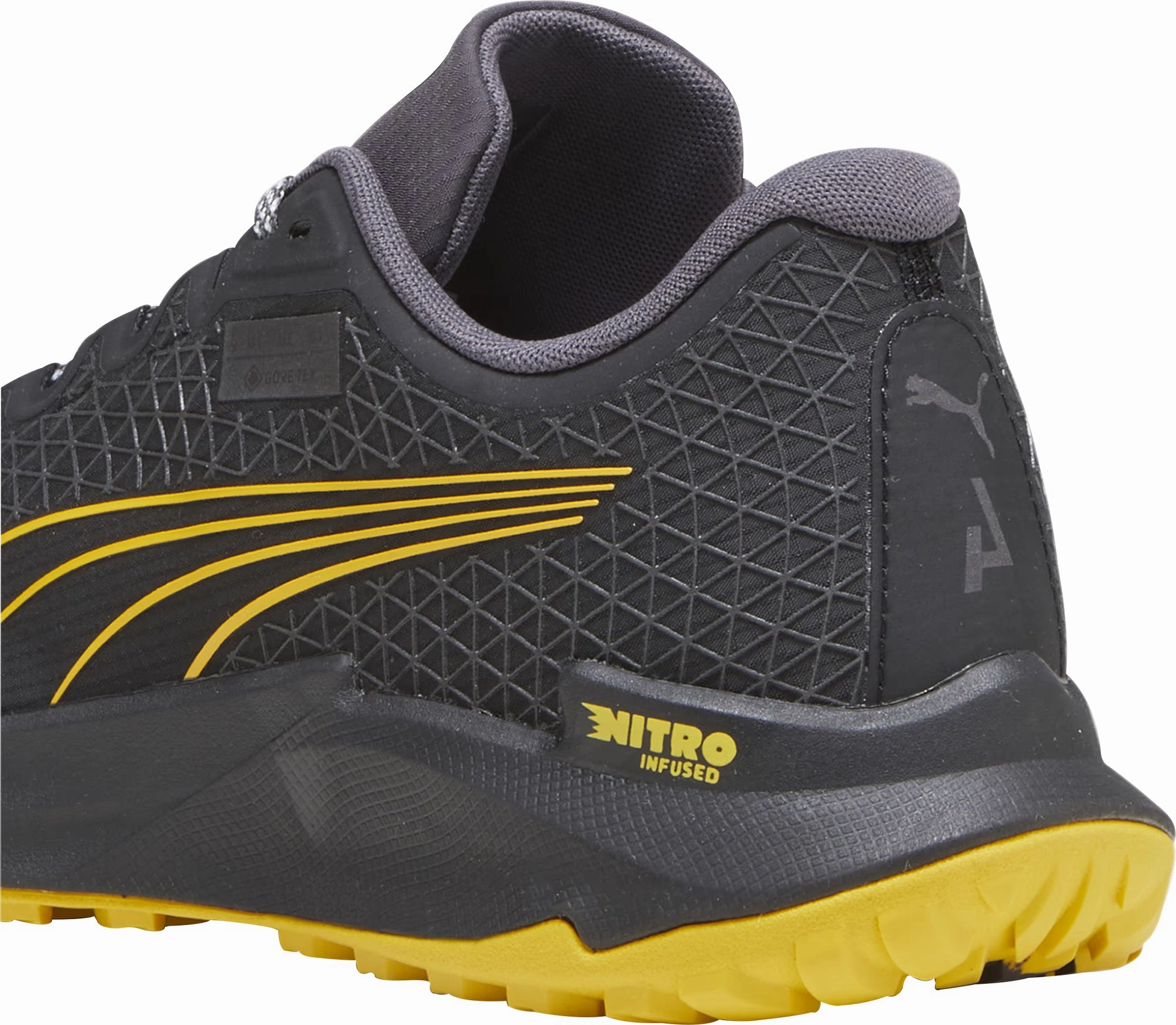 Puma Fast-Trac Nitro GORE-TEX Mens Trail Running Shoes - Black Bold Sneakers