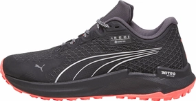 Puma Fast-Trac Nitro GORE-TEX Womens Trail Running Shoes - Black Puma athletic shoes for urban lifestyle