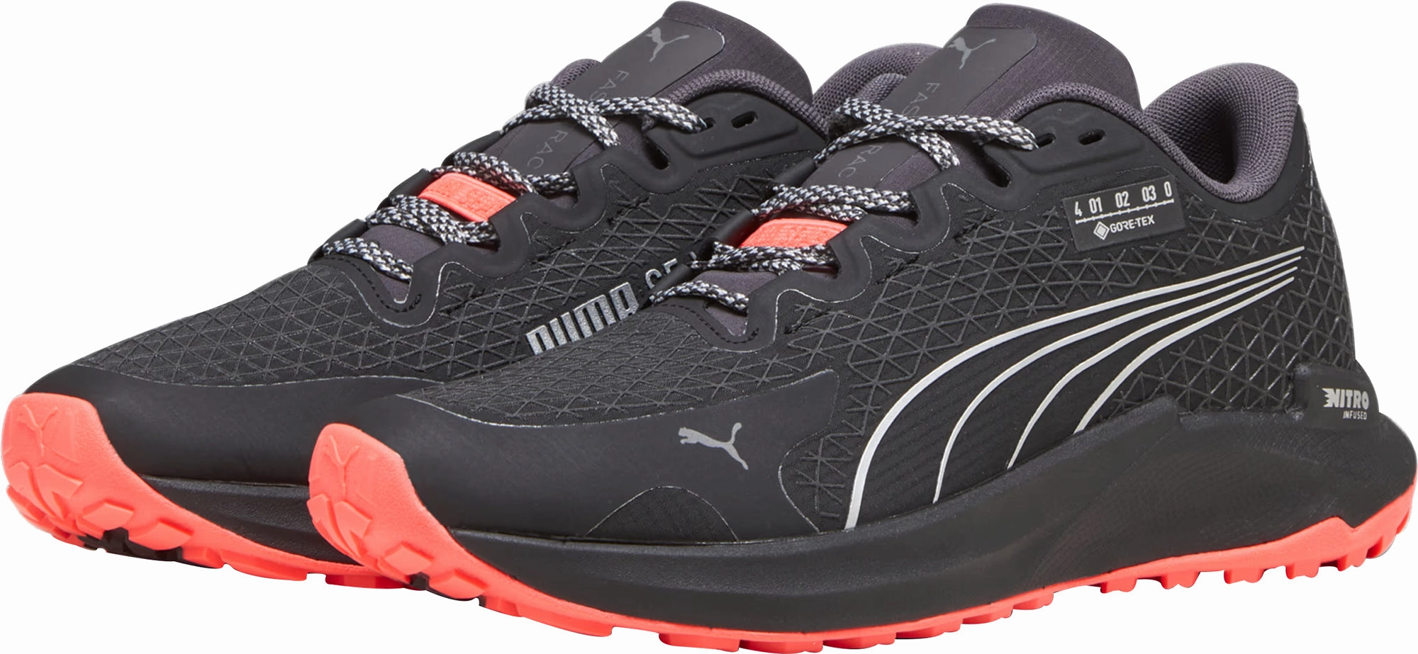 Puma Fast-Trac Nitro GORE-TEX Womens Trail Running Shoes - Black Bold Sneakers