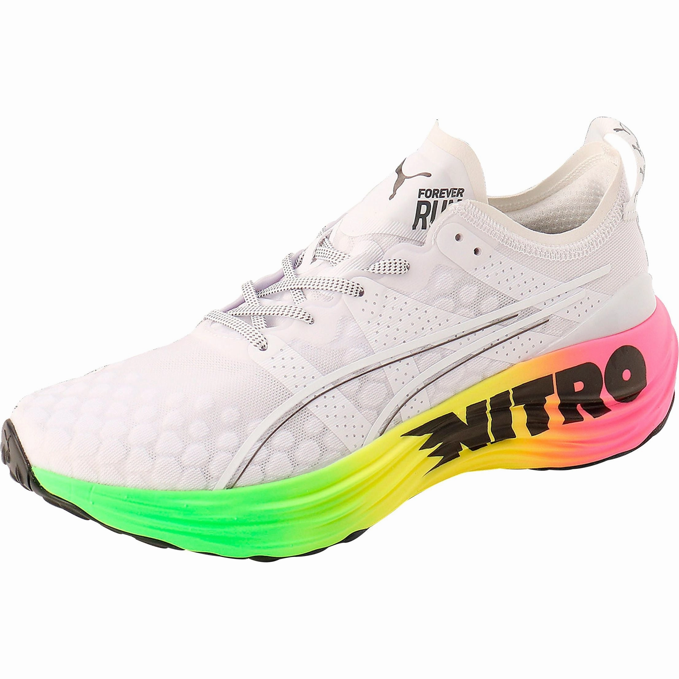 Puma ForeverRun Nitro Mens Running Shoes - White Cozy Footwear