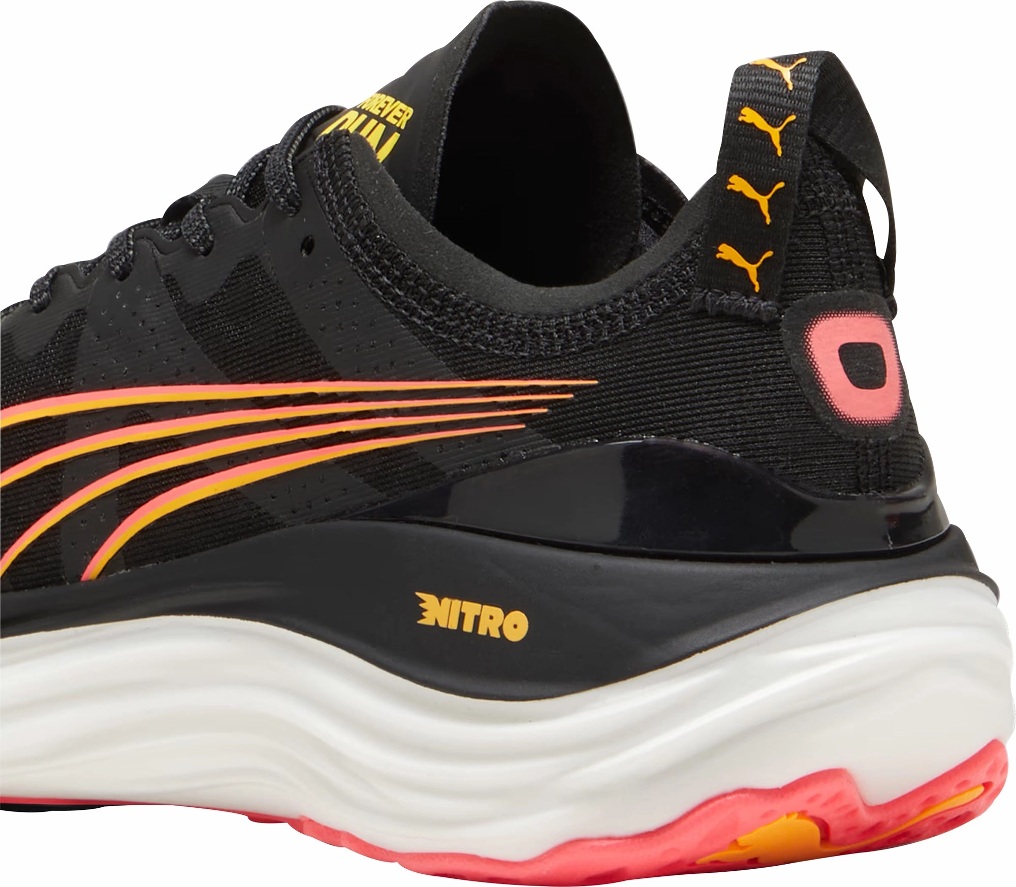 Puma ForeverRun Nitro Womens Running Shoes - Black Bold Sneakers