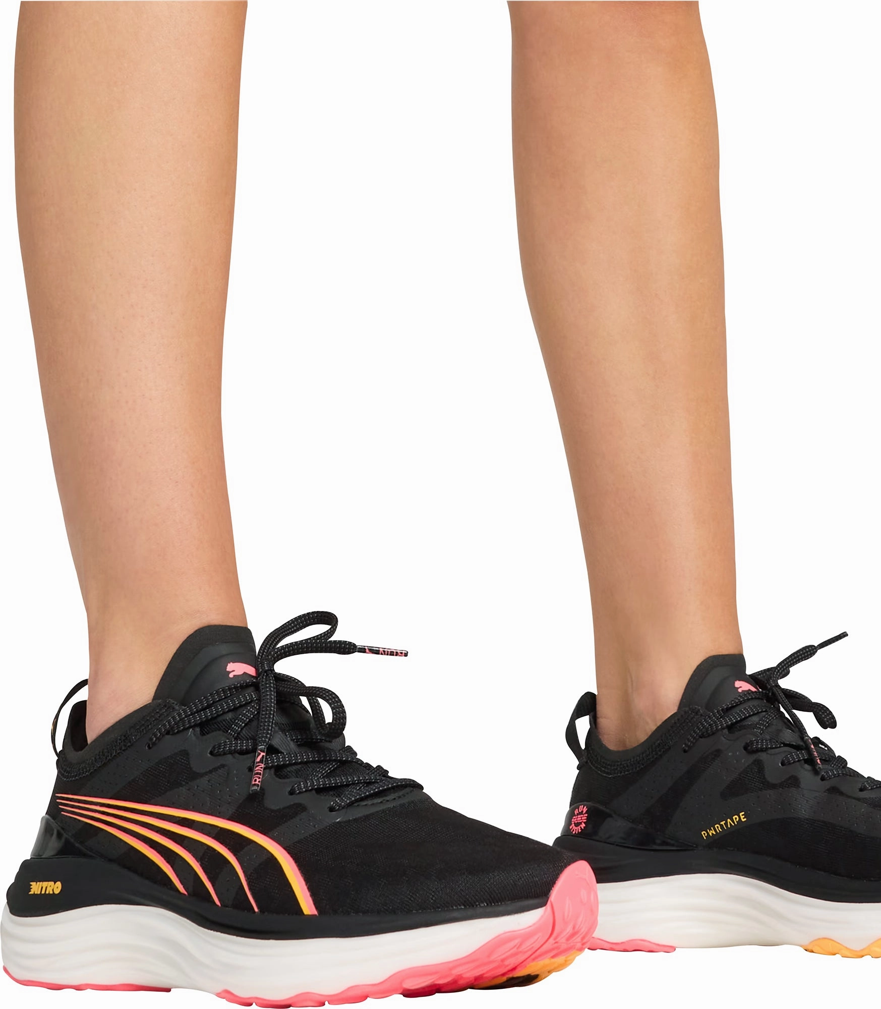 Puma ForeverRun Nitro Womens Running Shoes - Black Bold Sneakers