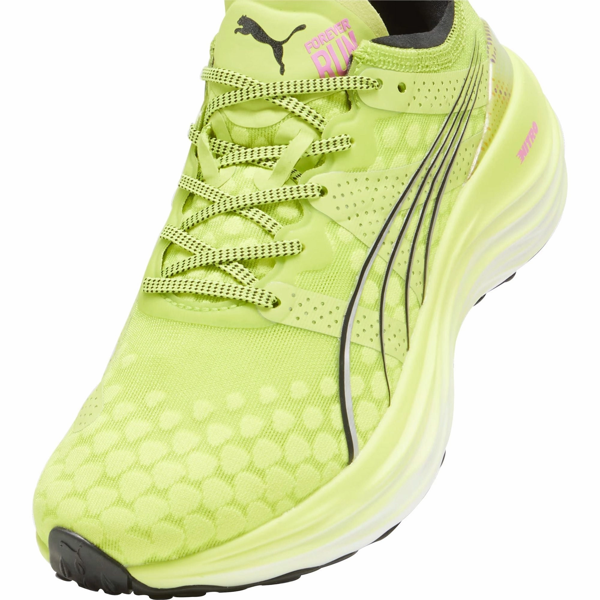 Puma ForeverRun Nitro Womens Running Shoes - Yellow Bold Sneakers