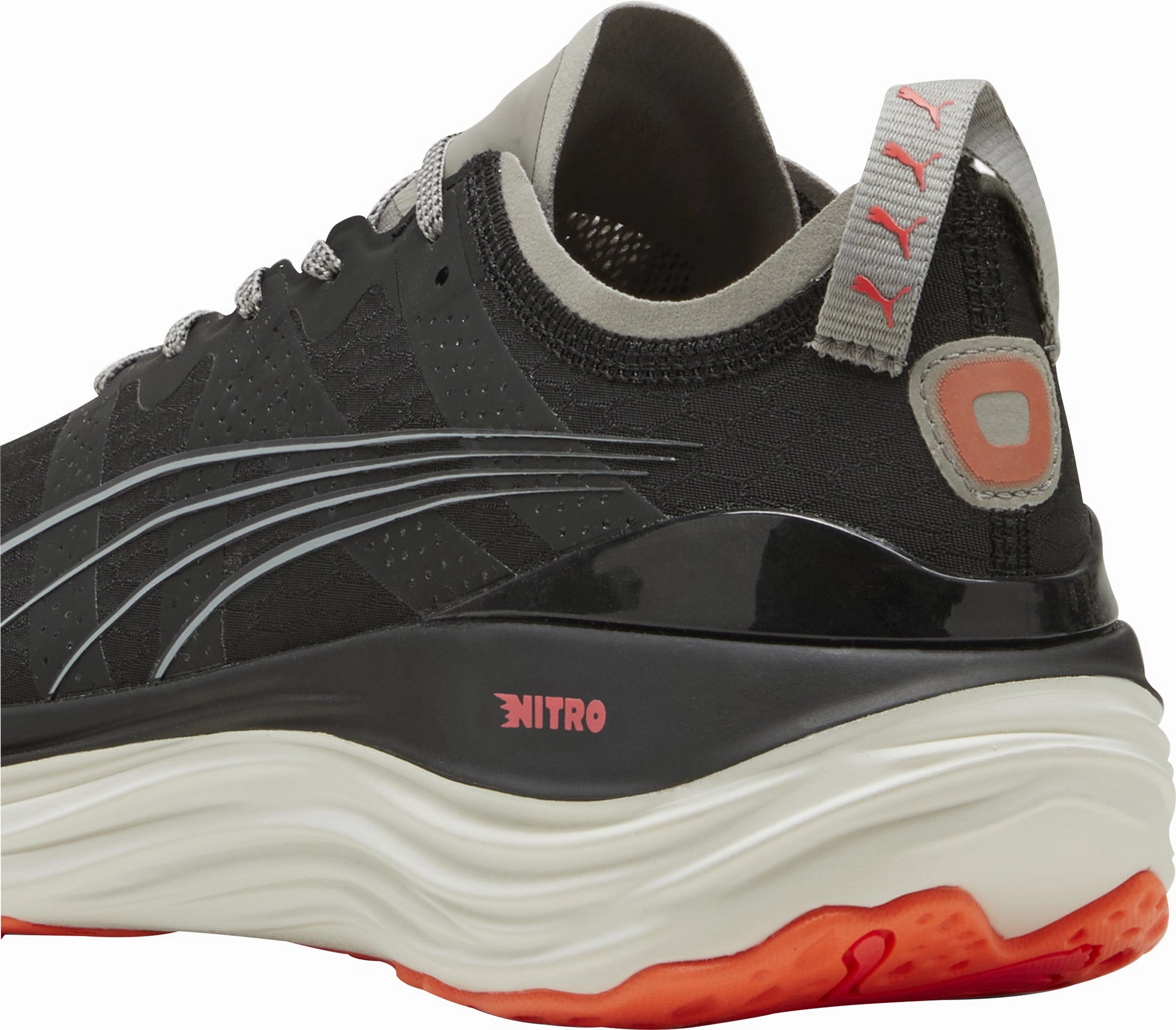 Puma ForeverRun Nitro WTR Mens Running Shoes - Black Bold Sneakers