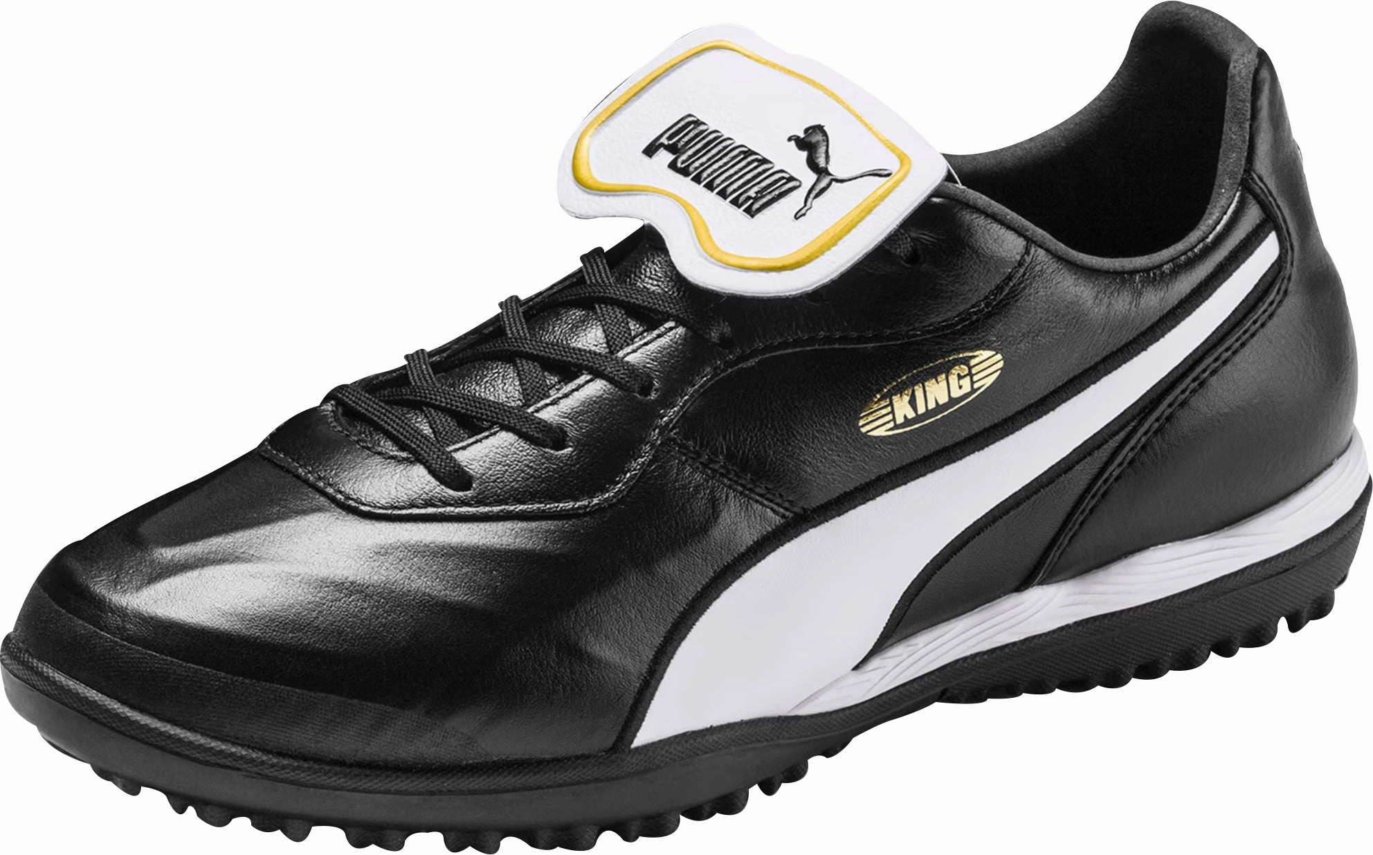 Puma King Top TT Astro Turf Mens Football Boots - Black Bold Sneakers