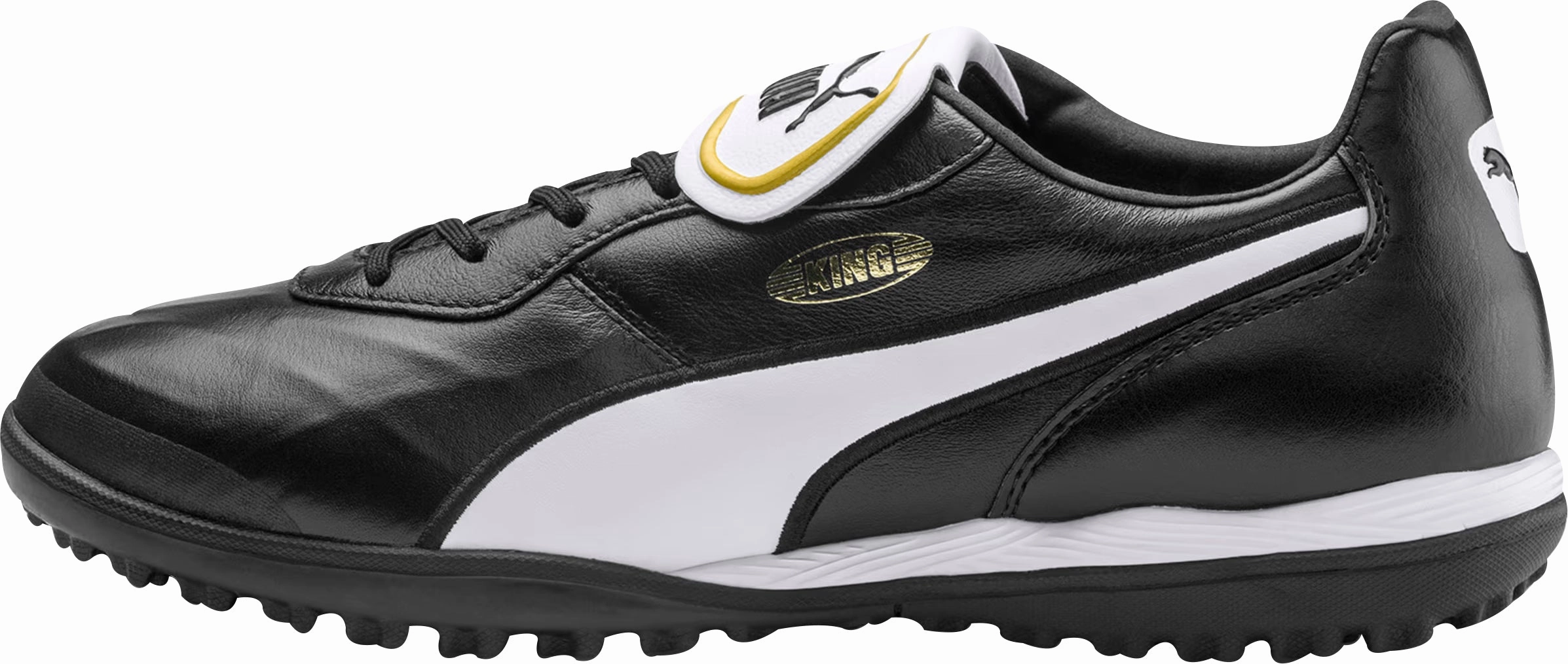Puma King Top TT Astro Turf Mens Football Boots - Black Puma athletic shoes for urban lifestyle