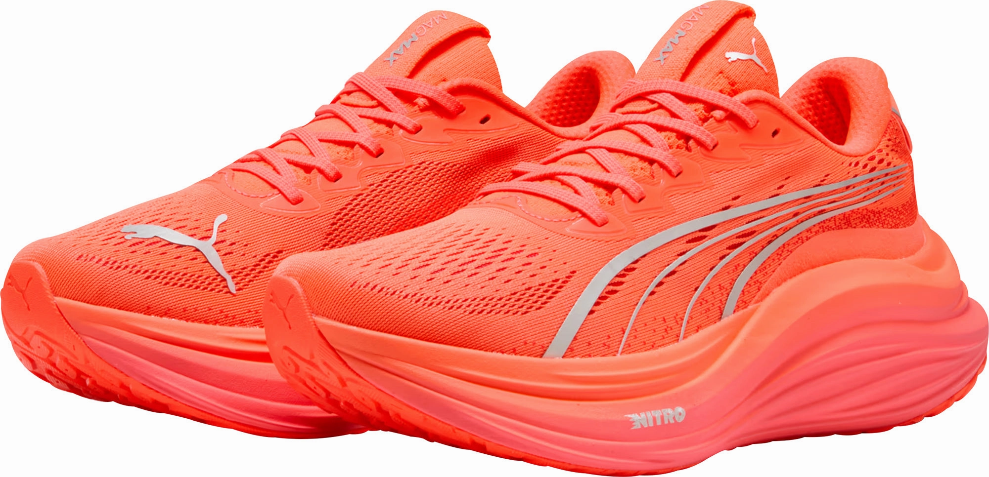 Puma MagMax Nitro Mens Running Shoes - Red Cozy Footwear