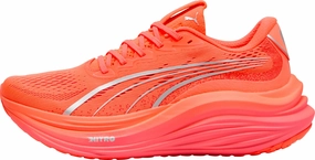 Puma MagMax Nitro Mens Running Shoes - Red Puma sport shoes with bold branding