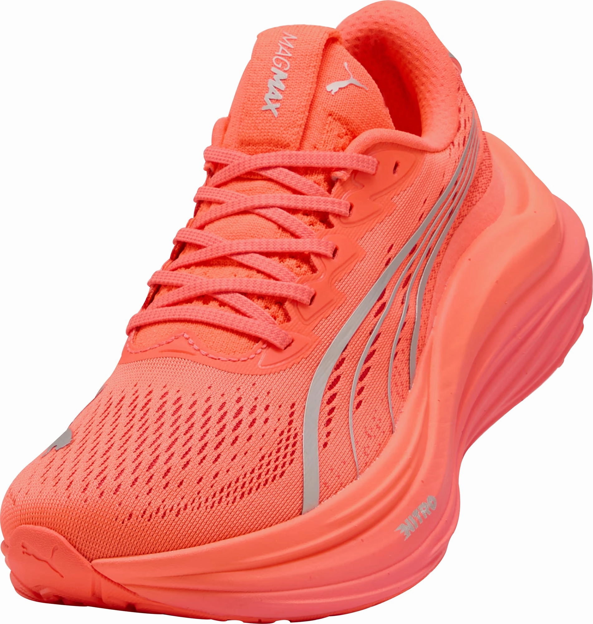 Puma MagMax Nitro Womens Running Shoes - Red Bold Sneakers