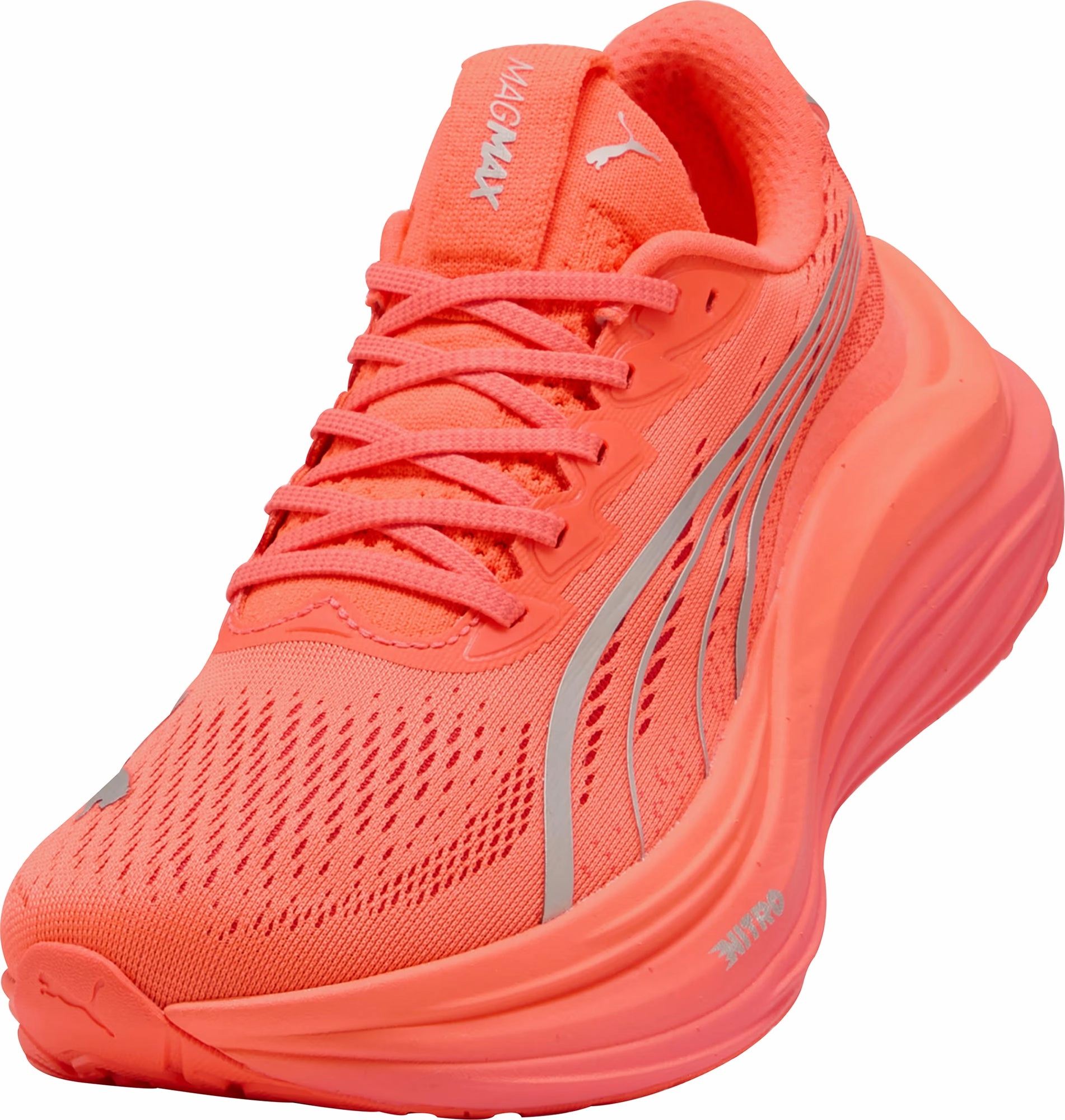 Puma MagMax Nitro Womens Running Shoes - Red Cozy Footwear