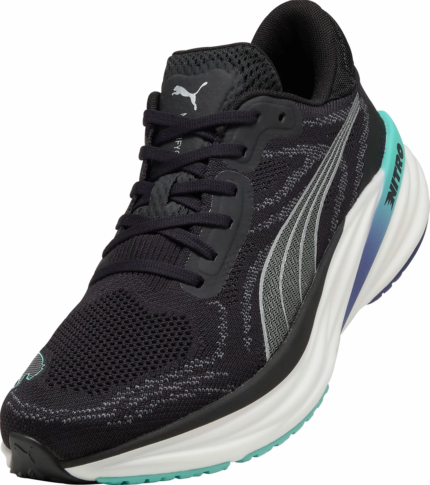Puma Magnify Nitro 2 Mens Running Shoes - Black Bold Sneakers