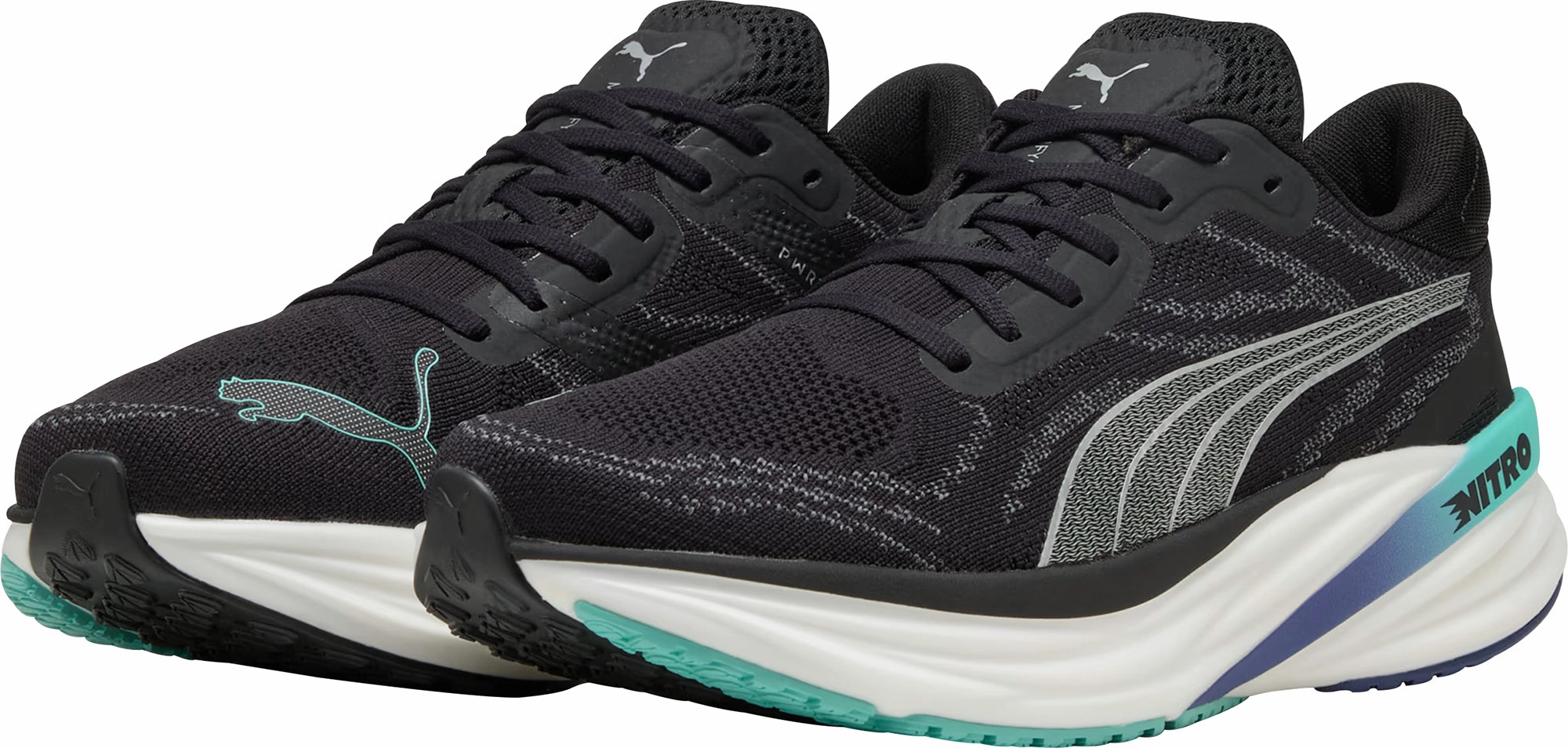 Puma Magnify Nitro 2 Mens Running Shoes - Black Bold Sneakers