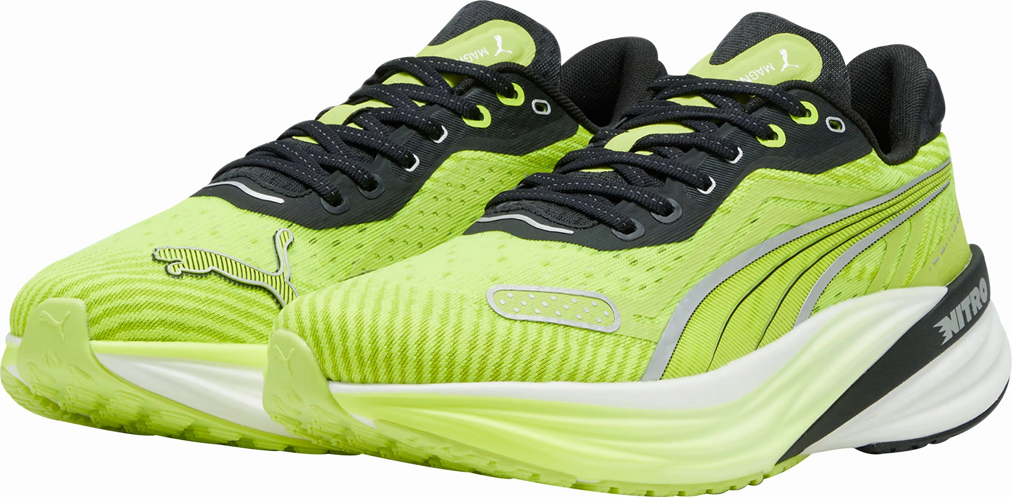 Puma Magnify Nitro 2 Mens Running Shoes - Green Bold Sneakers