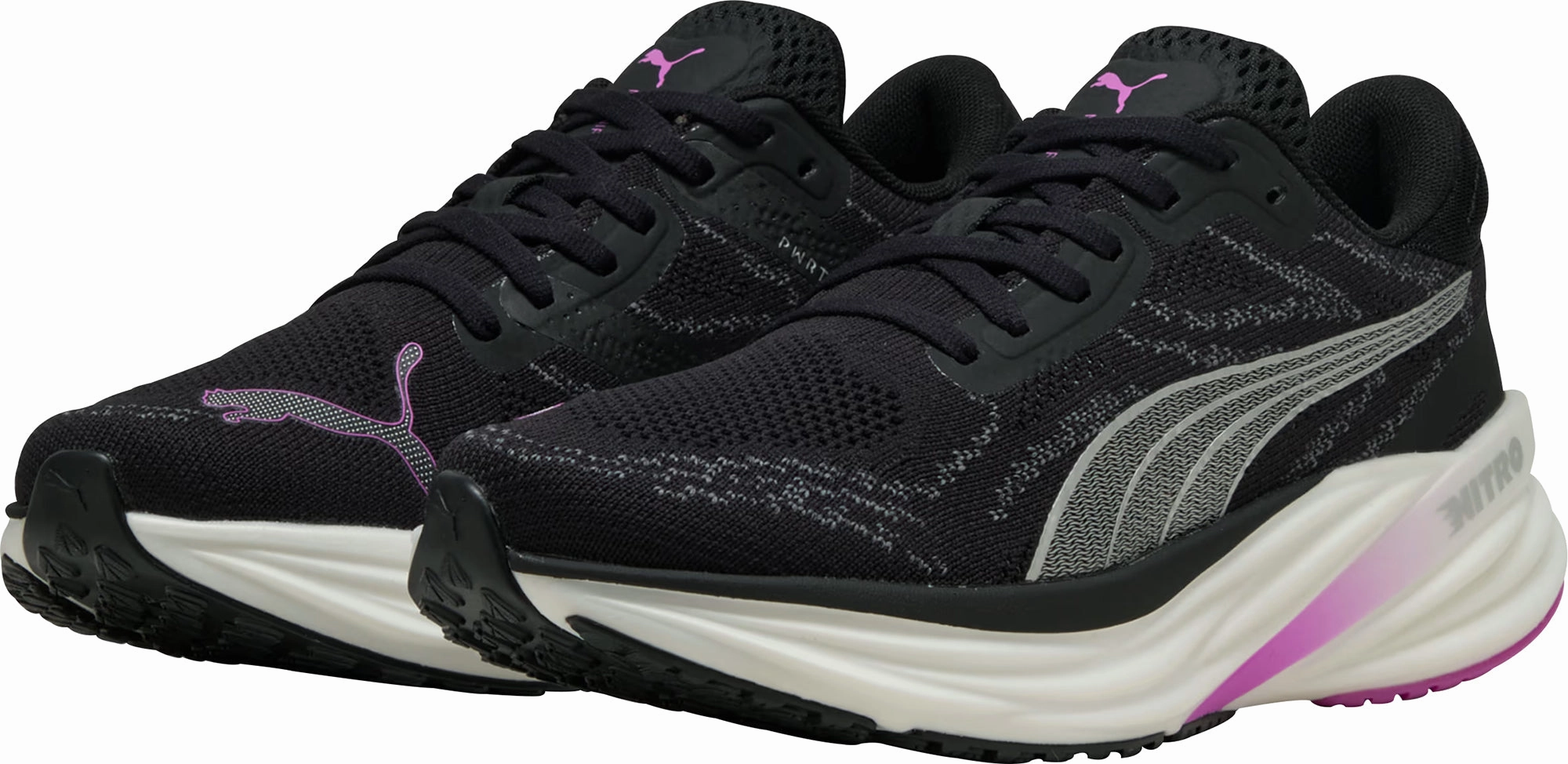 Puma Magnify Nitro 2 Womens Running Shoes - Black Bold Sneakers